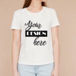 женская футболка белая под фото