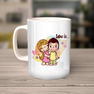 Кружка love is
