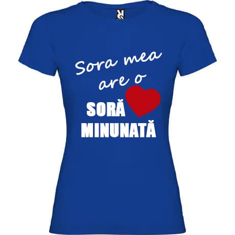 Футболка женская синяя