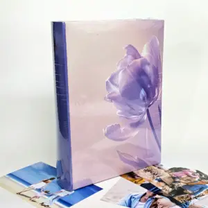 Album foto Gedeon Violet Flower 200 fotografii 10x15 cm — floare violet pe copertă